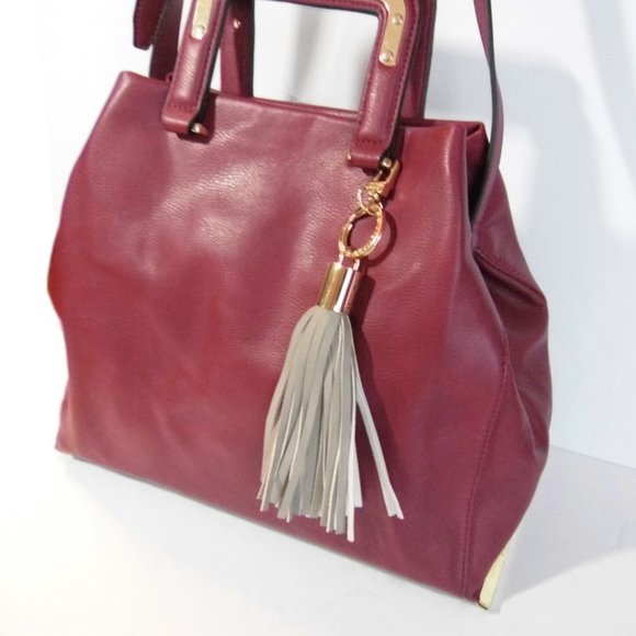 STEVE MADDEN Purse w/ tussle Handbag - Picture 4 of 11